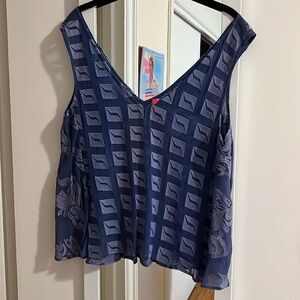Plenty by Tracy Reese beautiful blue tank top - Size Medium